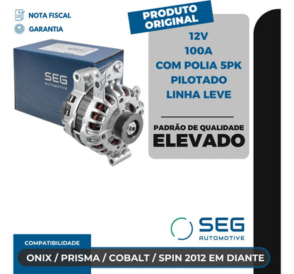 Alternador Onix Prisma 1.0 1.4 Cobalt 1.4 1.8 2011 A 2021