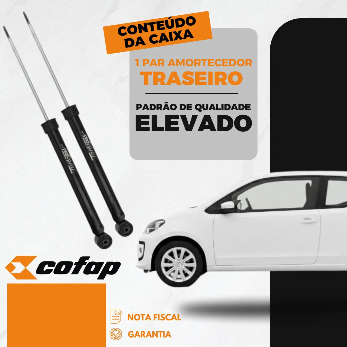 Par Amortecedor Traseiro Up! 4 Portas 1.0 Cofap Original