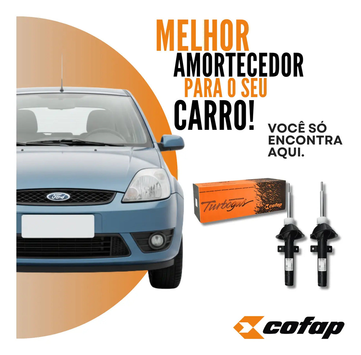 Par Amortecedor Dianteir Fiesta 96 A 01 Street 96 A 06 Cofap