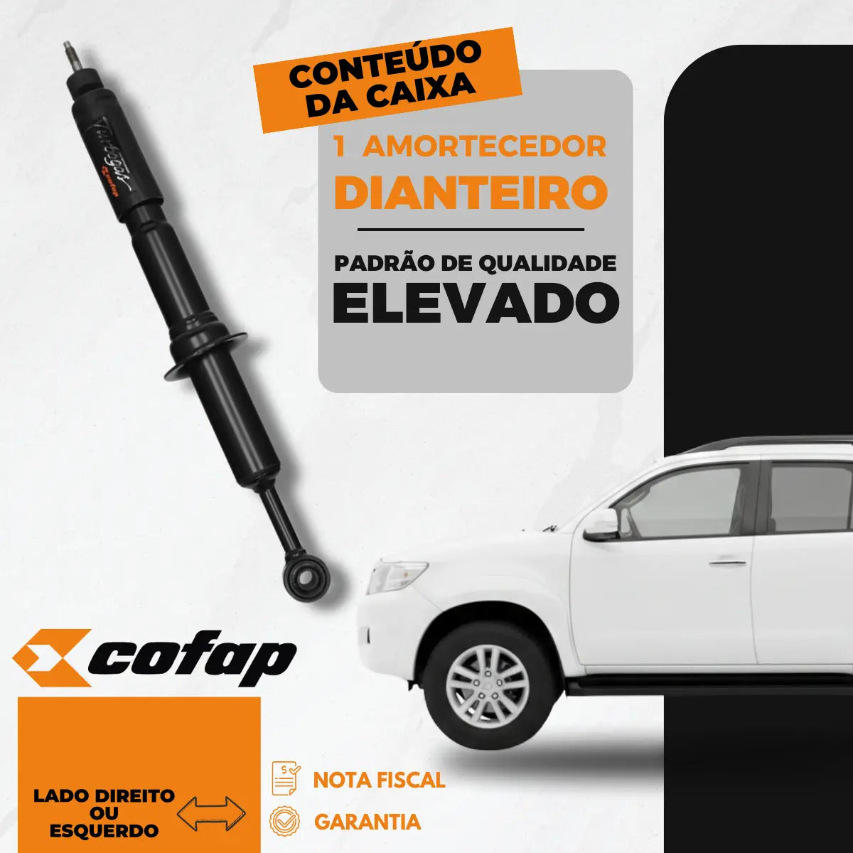 Amortecedor Dianteiro Hilux Sw4 2011 2012 Cofap Turbogas