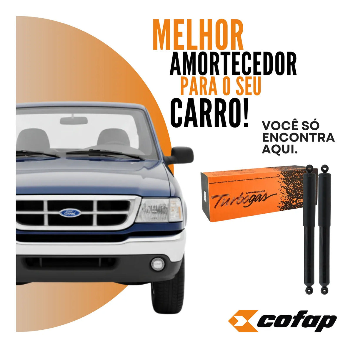 Par Amortecedor Traseiro Ford Ranger Argentina 1996/97 Cofap