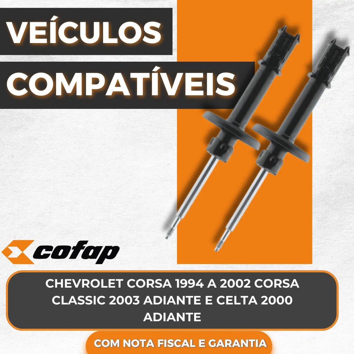 Par Amortecedor Cofap Celta 2000 Em Diante