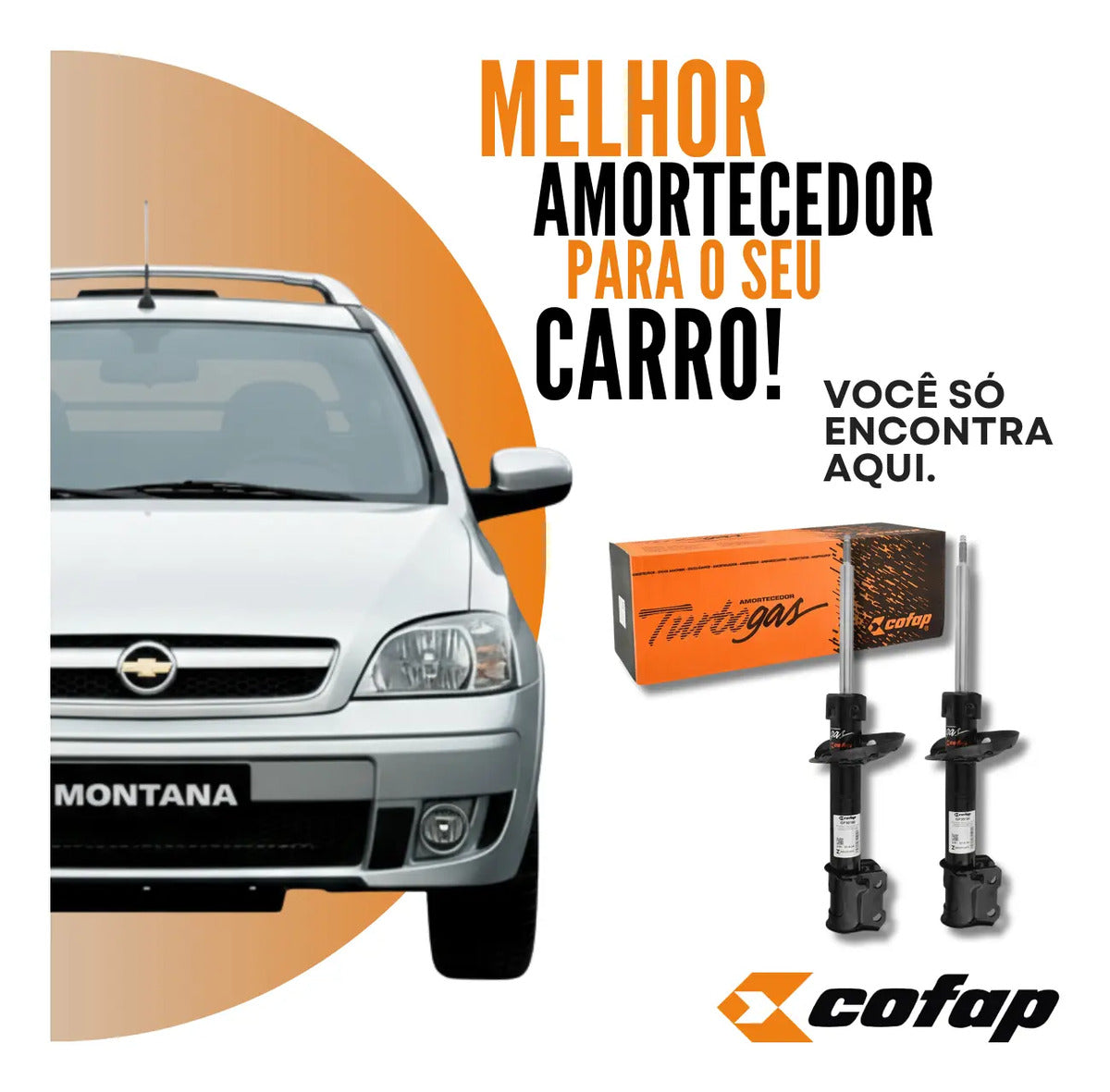 Par Amortecedor Dianteiro Montana 2004 A 2009 - Cofap