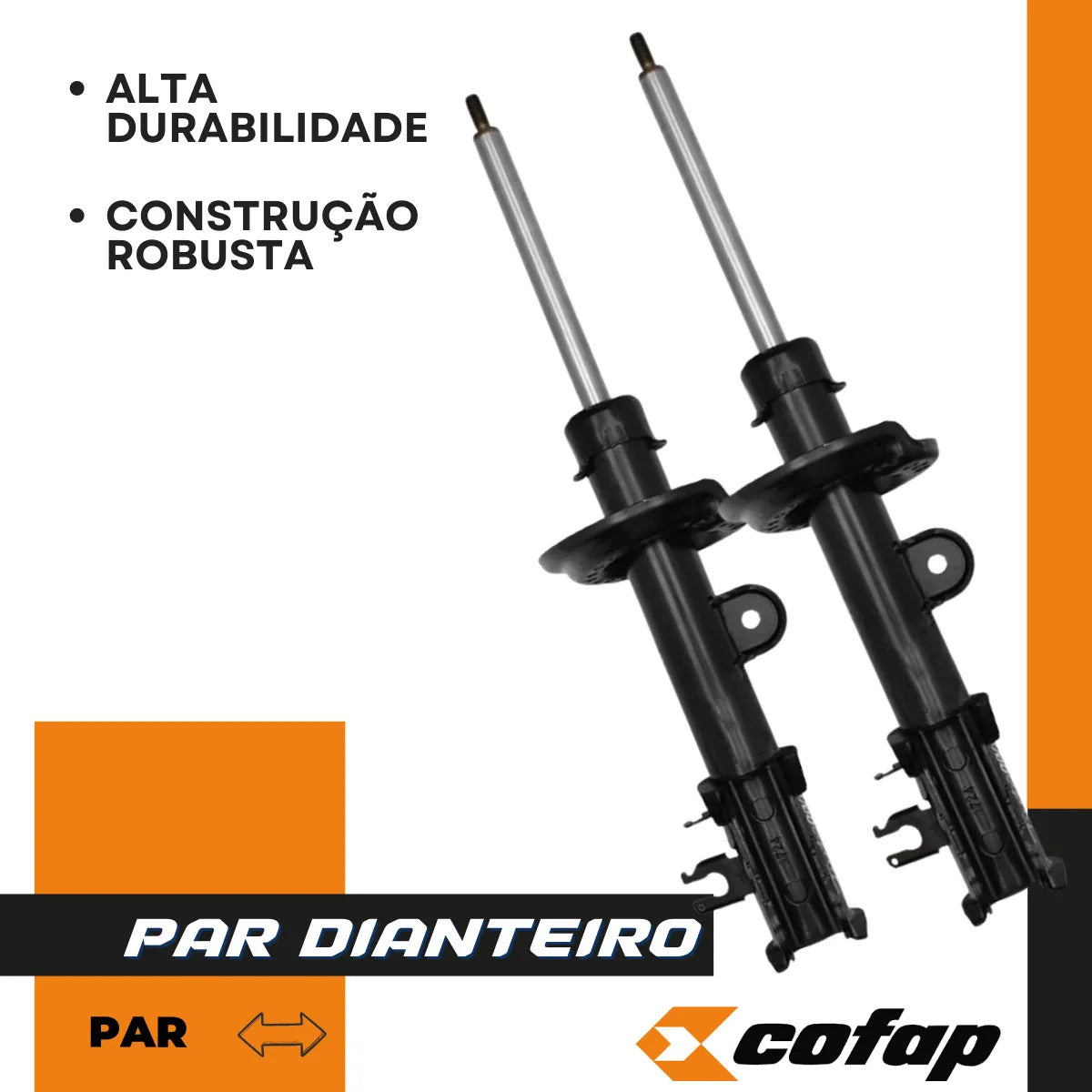 Par Amortecedor Dianteiro Toro 1.8 4x2 Cofap 2016 A 2021