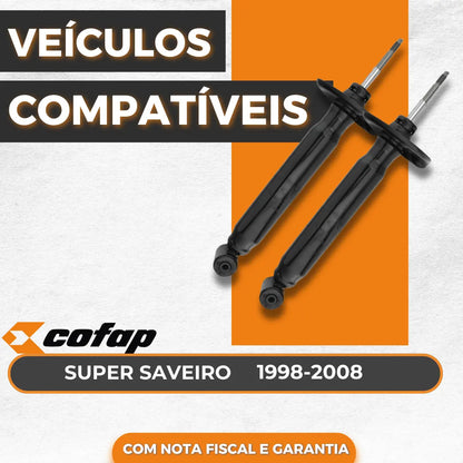 Par Amortecedor Traseiro Saveiro G2 G3 G4 1998 A 2008 Cofap