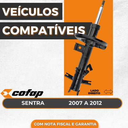 Amortecedor Dianteiro Direito Sentra 2007 A 2012 - Cofap