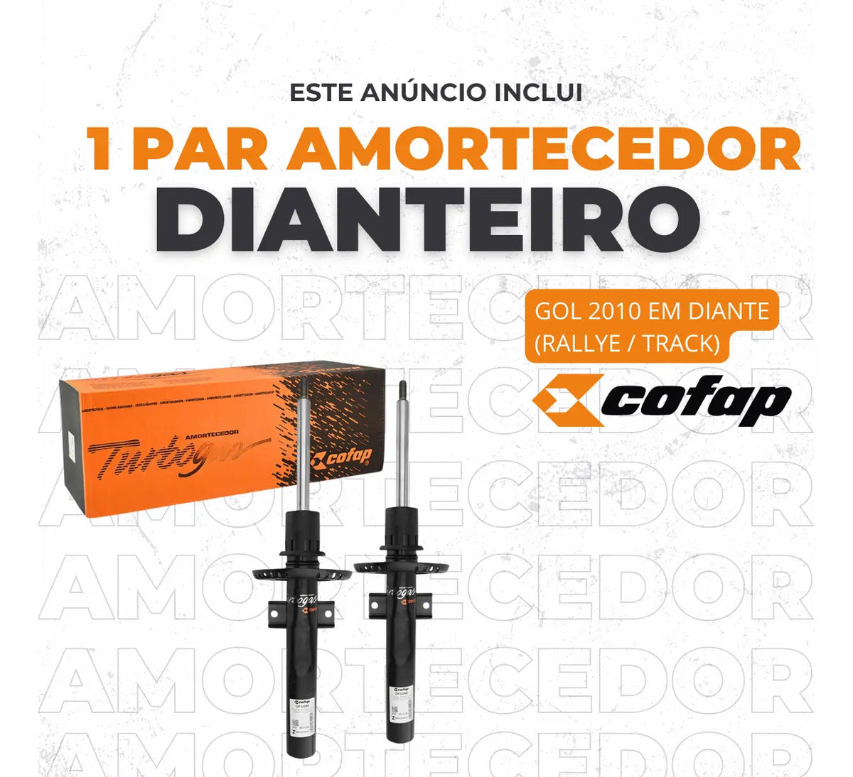 Par Amortecedor Dianteiro Gol G5 Rallye 2011 Cofap Original