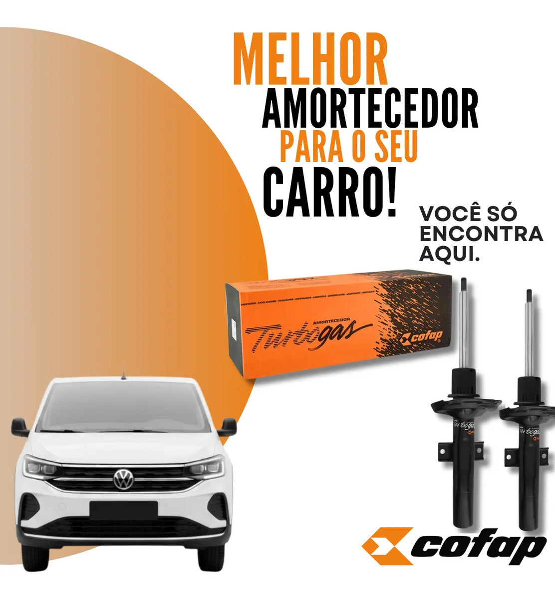 Par Amortecedor Dianteiro T-cross 2020 21 22 Em Diante Cofap
