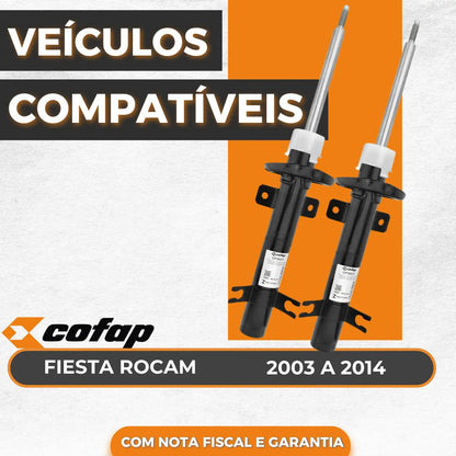 Par Amortecedor Dianteiro Ford Fiesta 2003 A 2014 Cofap