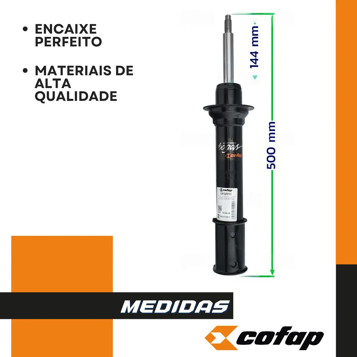 Par Amortecedor Dianteiro Scenic Todos +99 Cofap Gp32313