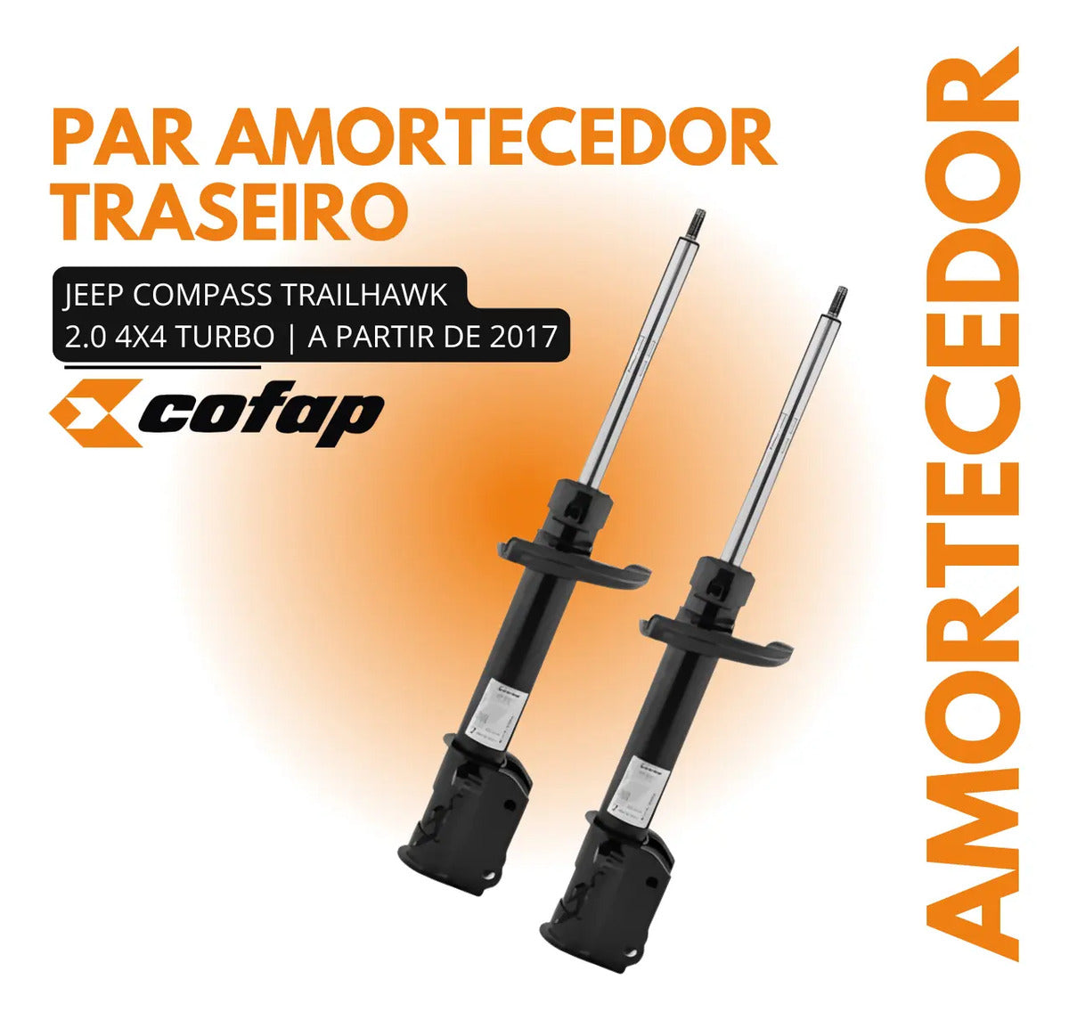 Par Amortecedor Traseiro Jeep Compass Trailhawk 2.0 Cofap