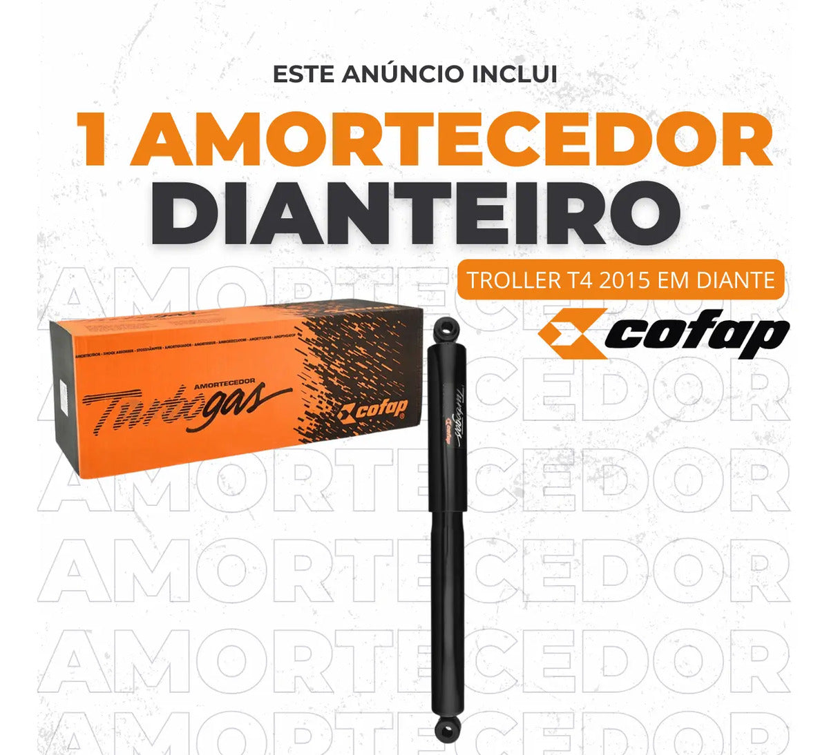 Amortecedor Traseiro Troller T4 3.2 20v 2016 2017 Cofap