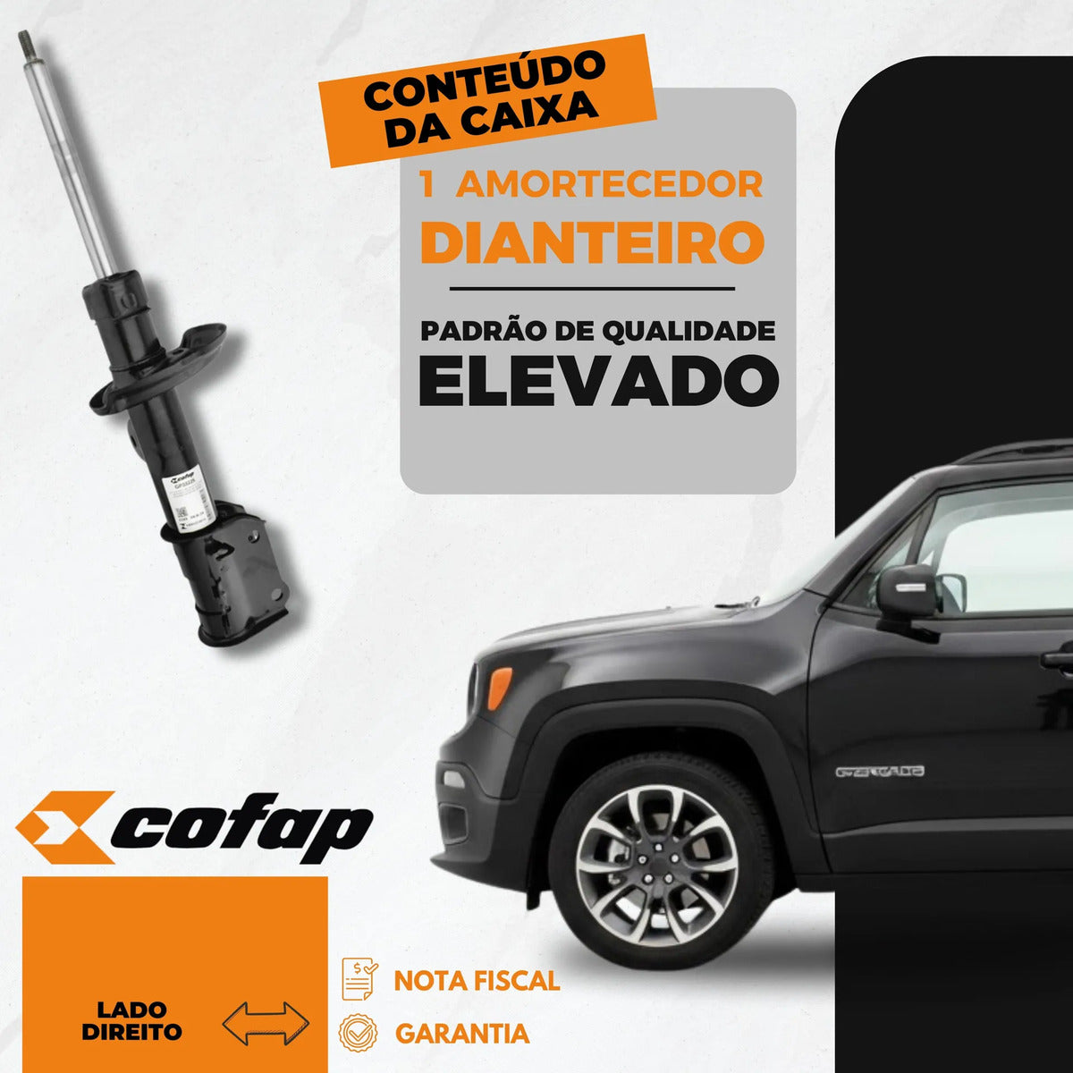 Amortecedor Diant Direito Renegade 4x4 2015 Cofap Gp33228