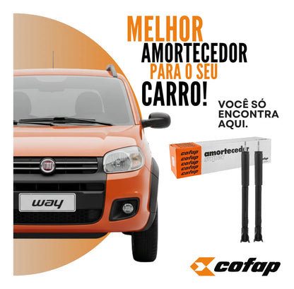 Par Amortecedor Traseiro  Uno Way 2008 A 2013 - Cofap