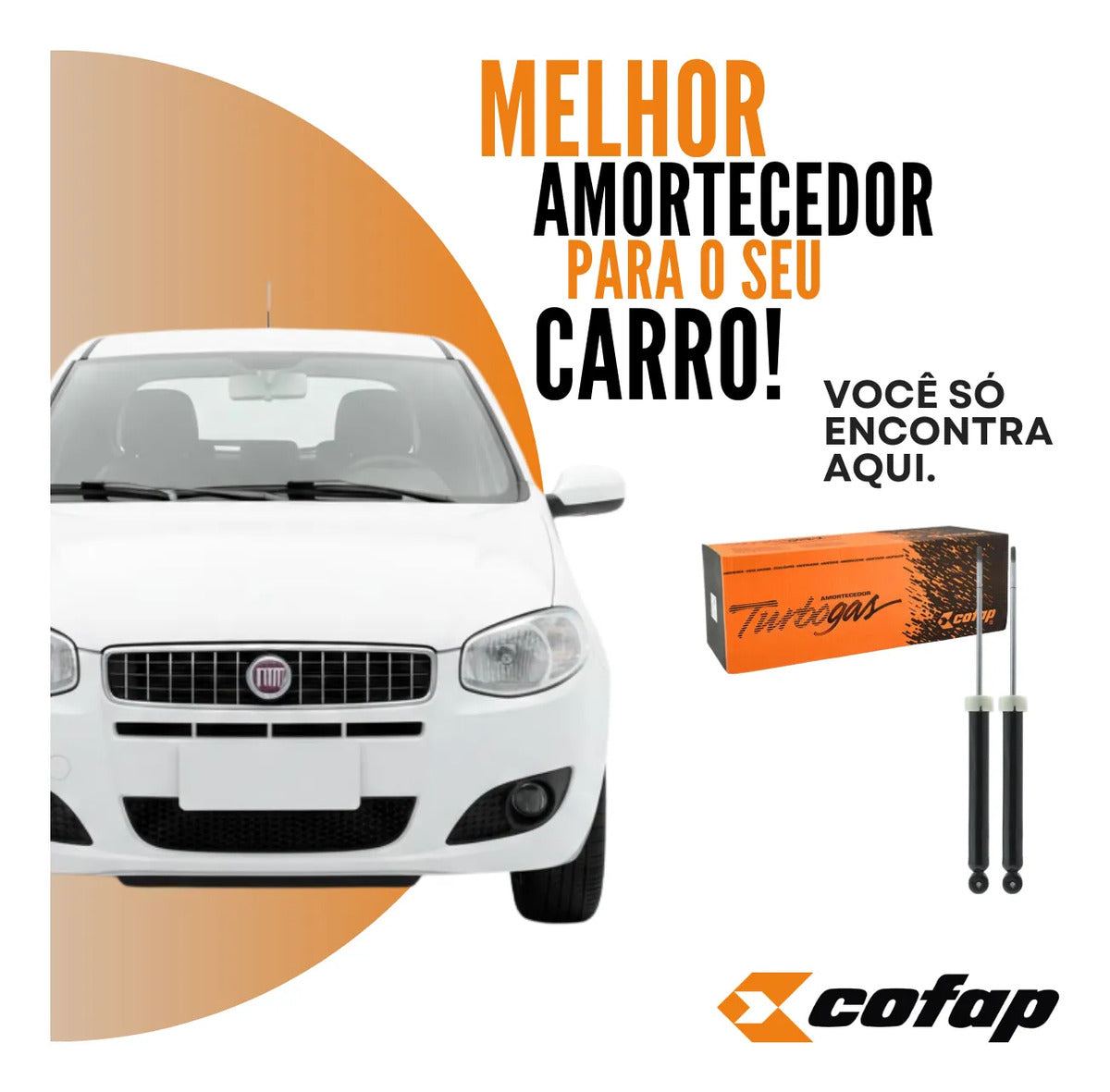 Par Amortecedor Traseiro Cofap Novo Palio 2011 A 2017