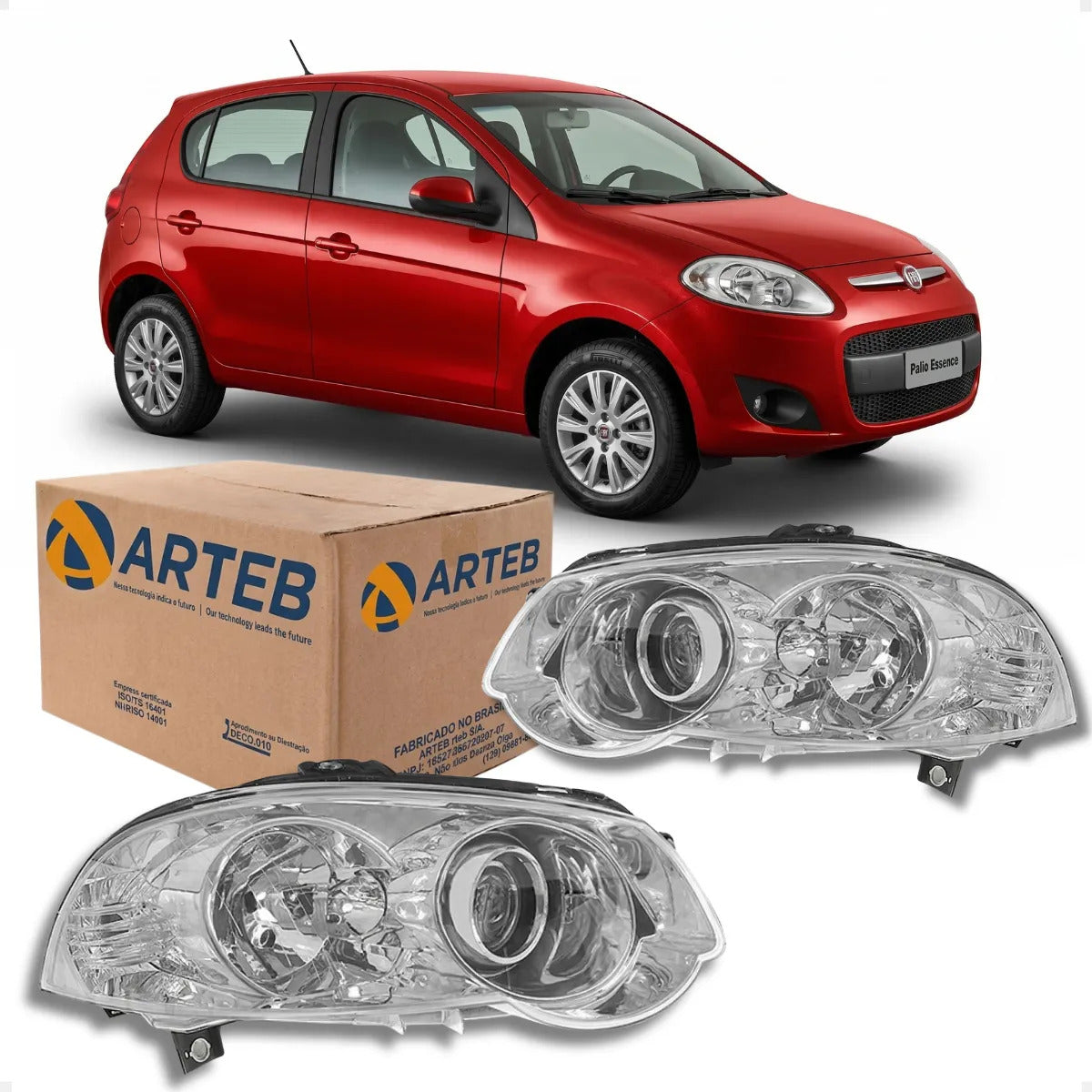 Farol Palio G4 Máscara Metalizada Canhão Metalizado Arteb