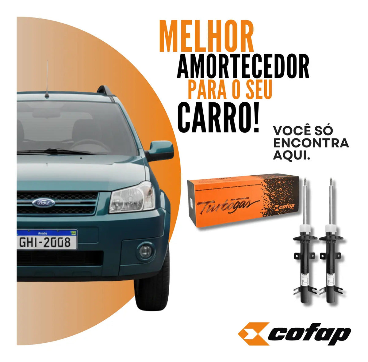 Par Amortecedor Dianteiro Original Cofap Ecosport 2003 2004