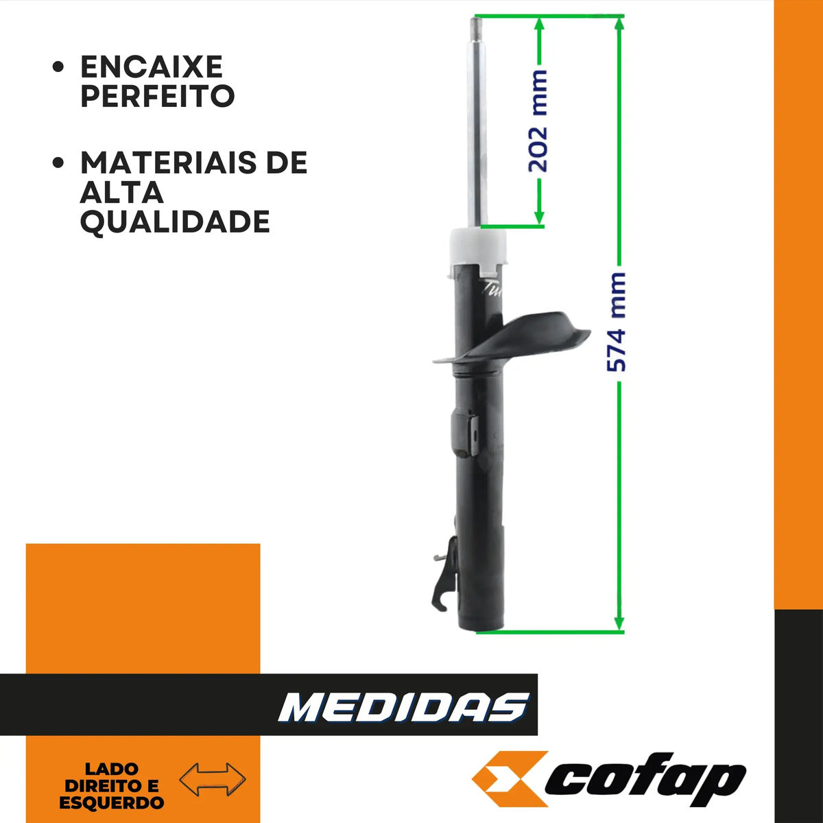 Par Amortecedor Dianteiro Vectra 06 11 Cofap Gp32605 Gp32606