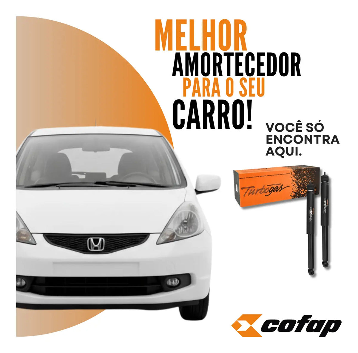 Par Amortecedor Traseiro Honda Fit 2003 A 2008 Cofap