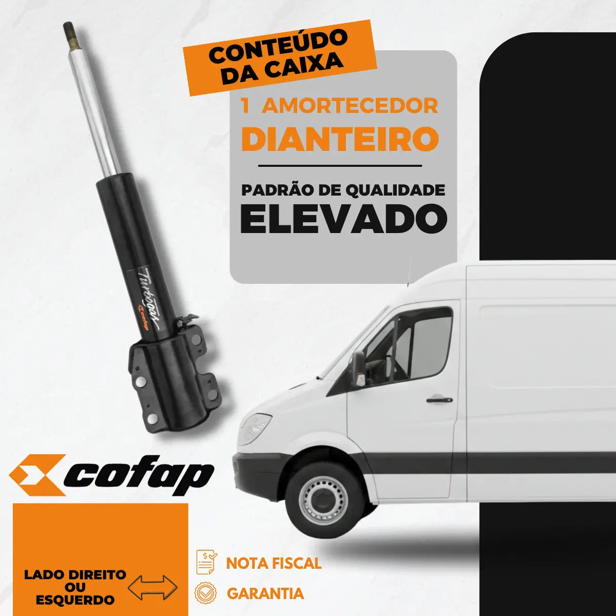 Amortecedor Dianteiro Sprinter 410 412 3 414 00/12 Cofap