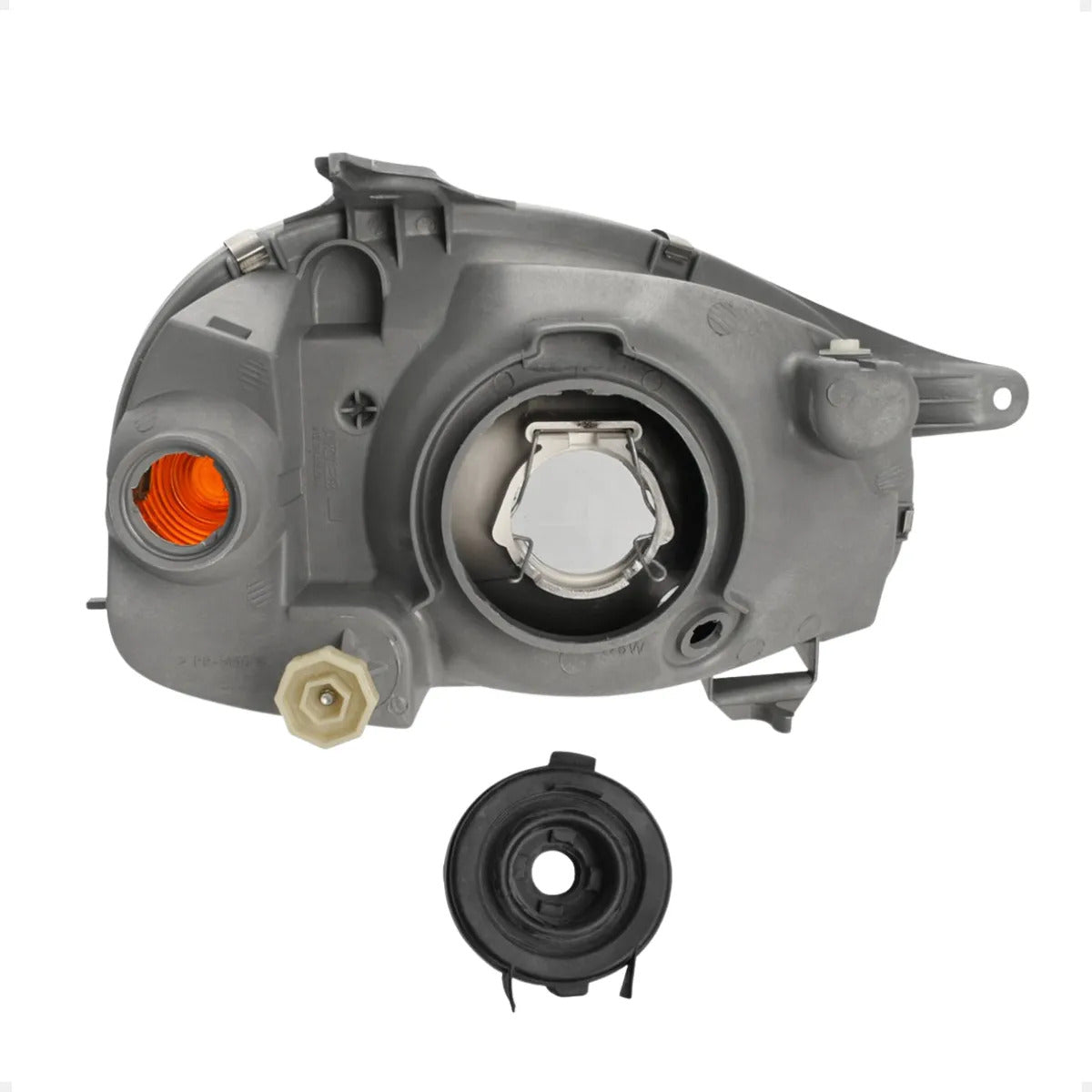 Farol Corsa 1994 A 2010 Lente Lisa Vidro Carcaca Cinza Arteb