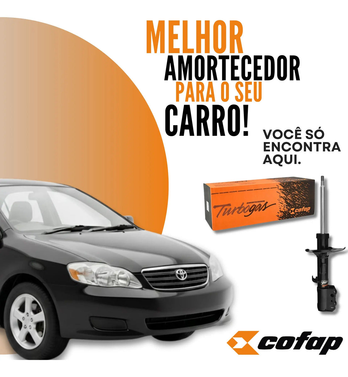 Amortecedor Dianteiro Direito Corolla 03 08 Cofap Gp32497m
