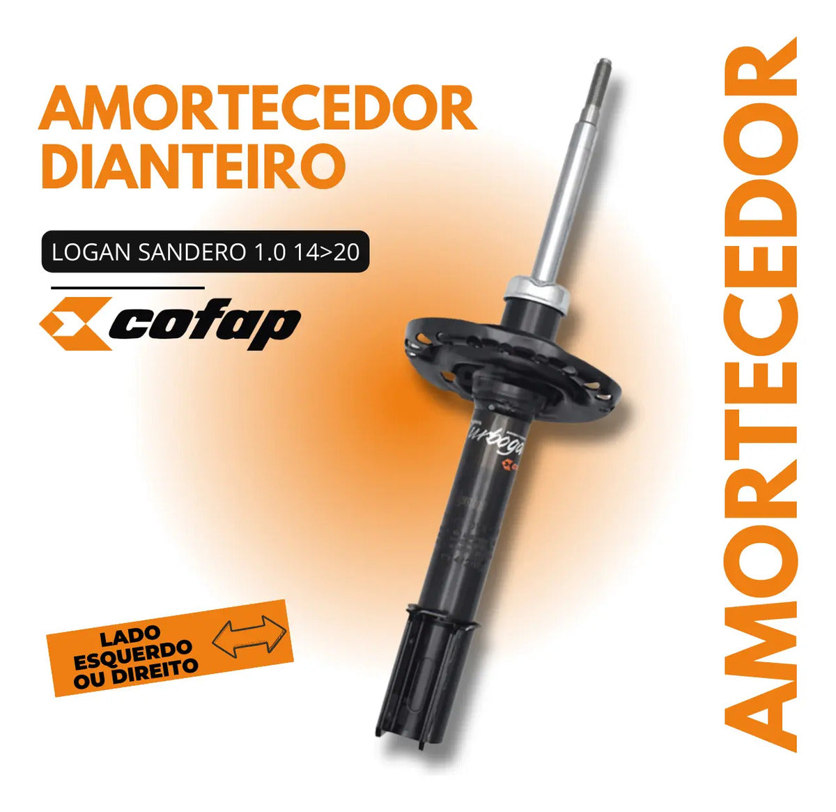 Amortecedor Dianteiro Sandero 1.0 2014 2015 2016 Cofap