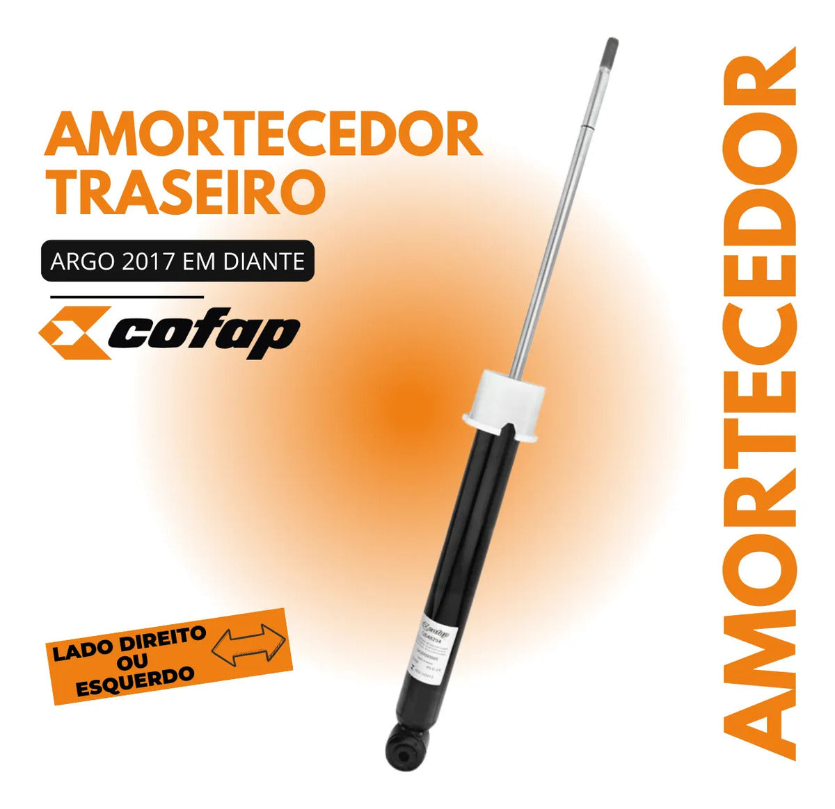 Amortecedor Traseiro Argo 1.0 1.3 1.8 Original Cofap