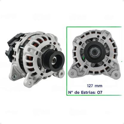 Alternador Kicks 1.6 16v Flex 90a 2016 Com Polia 7pk