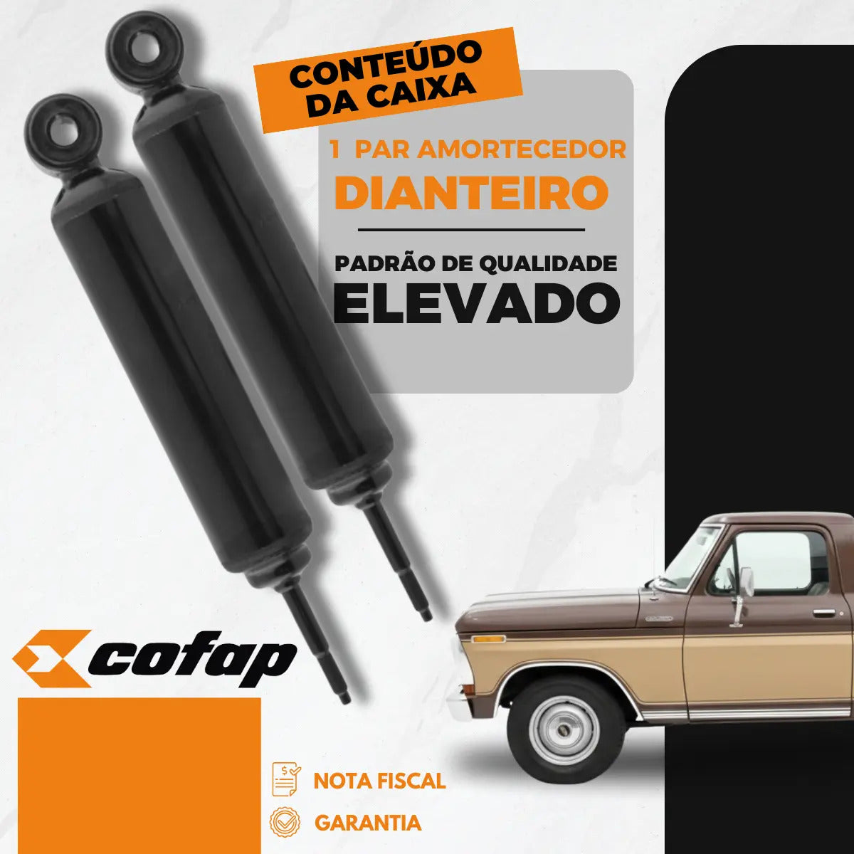 Par Amortecedor Dianteiro F1000 79 80 81 82 83 84 85 Cofap