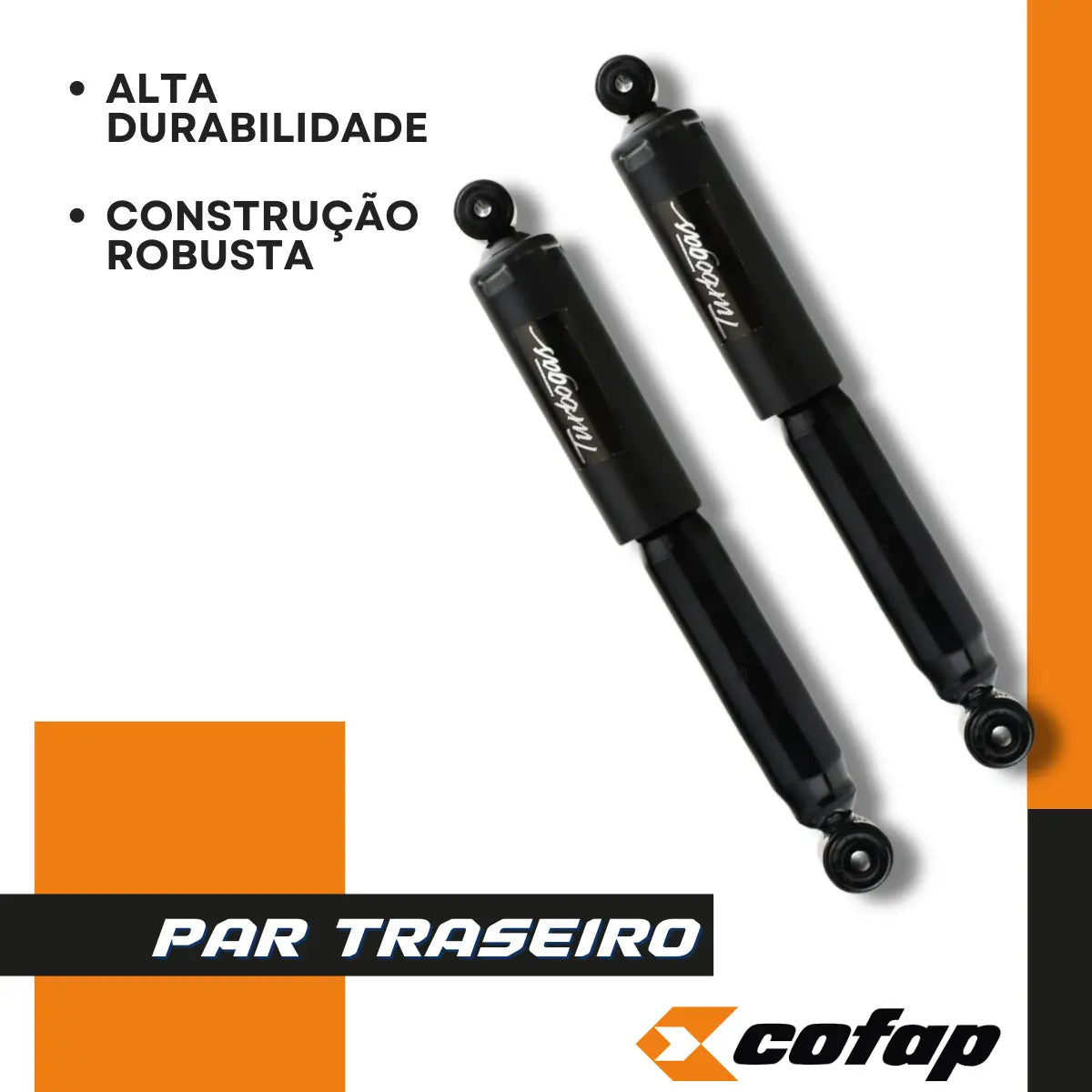 Par Amortecedor Traseiro  Courier Cofap Original Gbl1078