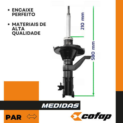 Par Amortecedor Turbogas Cofap Gp35977m - Gp35978m