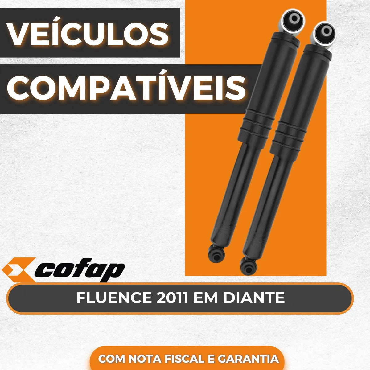 Par Amortecedor Traseiro Renault Fluence 2011 A 2016 Cofap