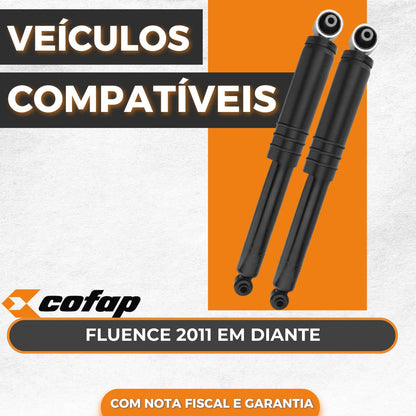 Par Amortecedor Traseiro Renault Fluence 2011 A 2016 Cofap