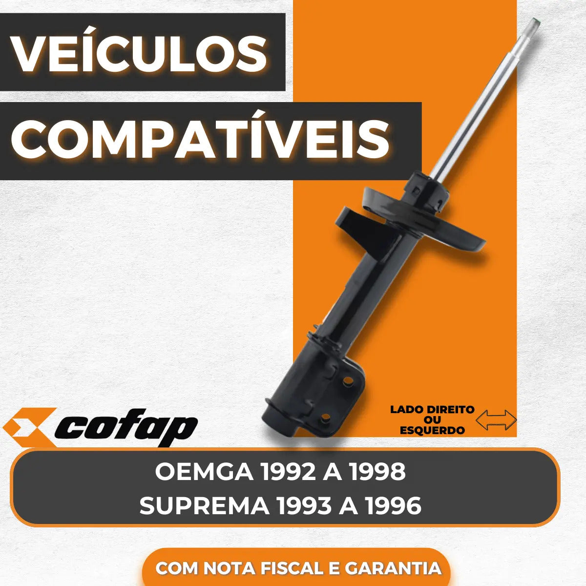 Amortecedor Dianteiro Suprema 3.0 4.1 6cil 1993 A 1996 Cofap