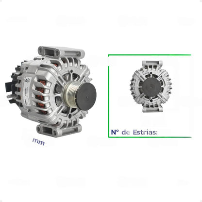 Alternador Sprinter 313 415 2.0 2.2 2011+ 12v 220a6pk