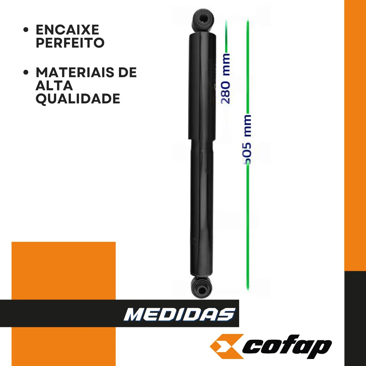 Par Amortecedor Traseiro Mercedes Sprinter 315 2022/.. Cofap