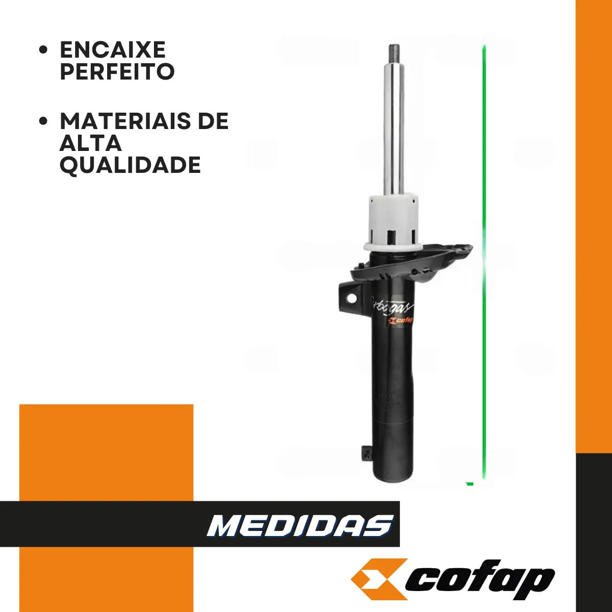 Par Amortecedor Dianteiro Cofap Tiguan 2018 A 2021