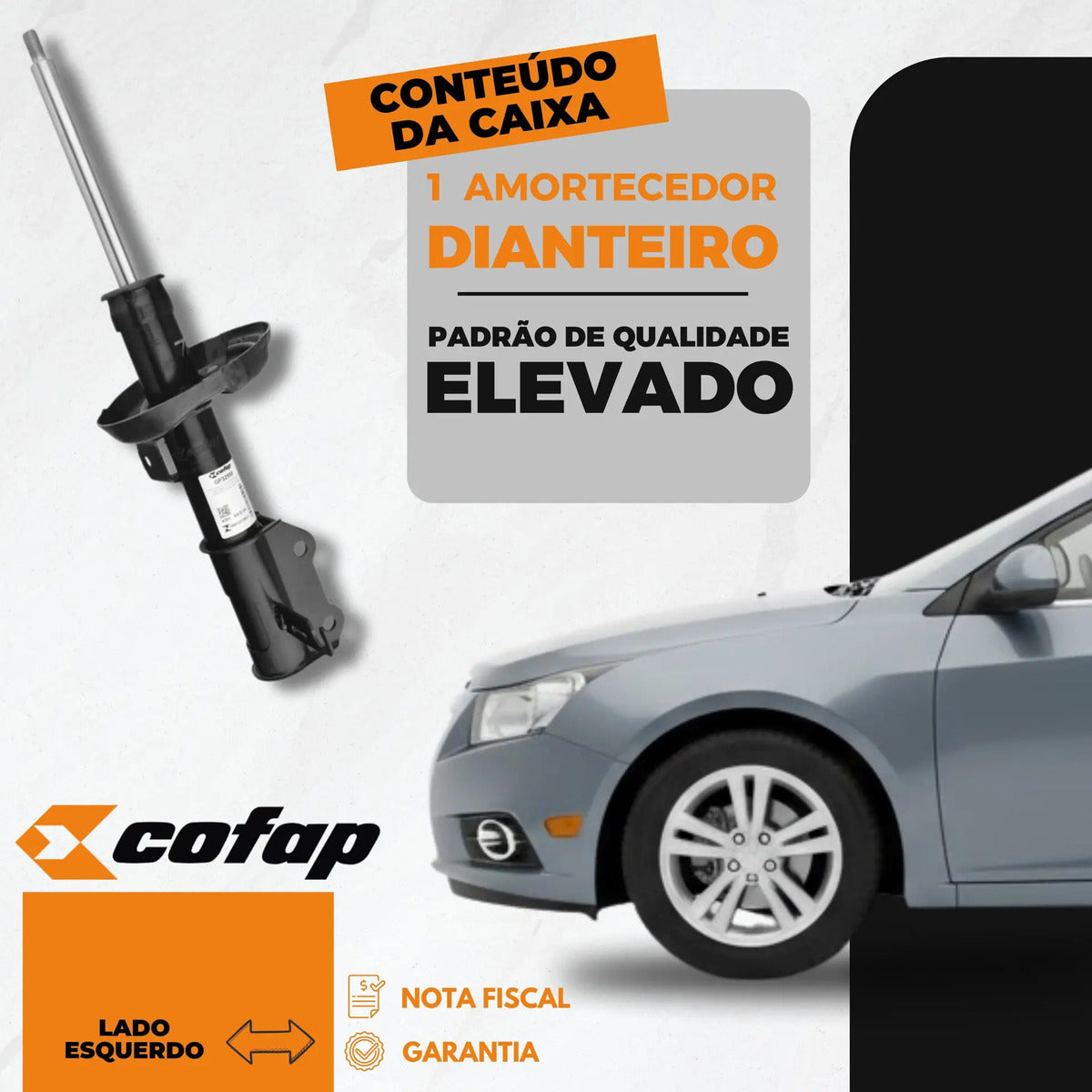 Amortecedor Dianteiro Esquerdo Cruze 11 - 16 Cofap Gp32959
