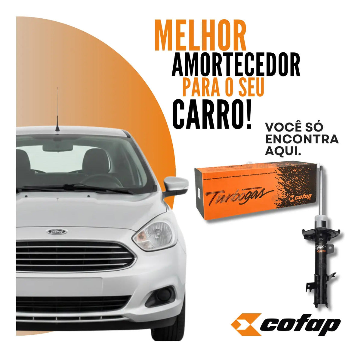 Amortecedor Dianteiro Esquerdo New Fiesta 14..ka 14/16 Cofap