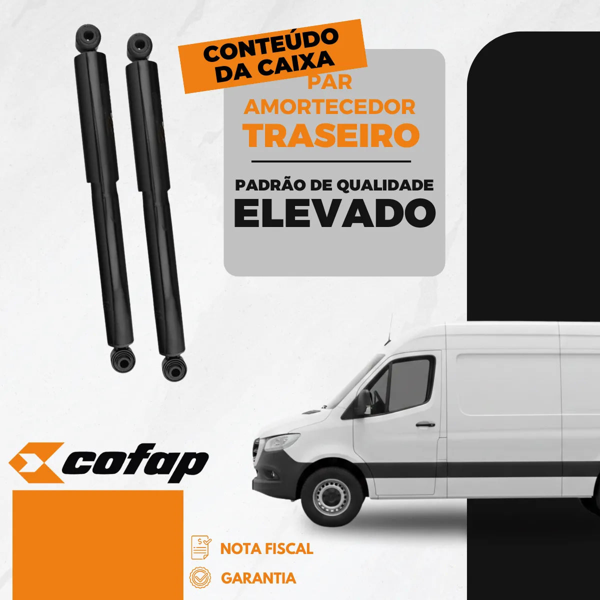 Par Amortecedor Traseiro Mercedes Sprinter 315 2022/.. Cofap