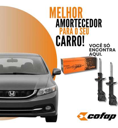 Par Amortecedor Dianteiro 1.8 Civic 2011 A 2016 Cofap