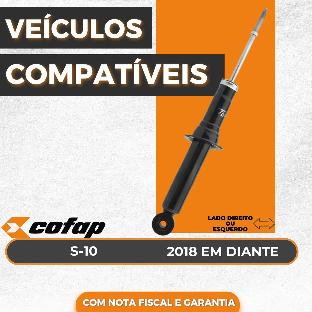 Amortecedor Dianteiro S10 4x4 2021 2022 Cofap Original