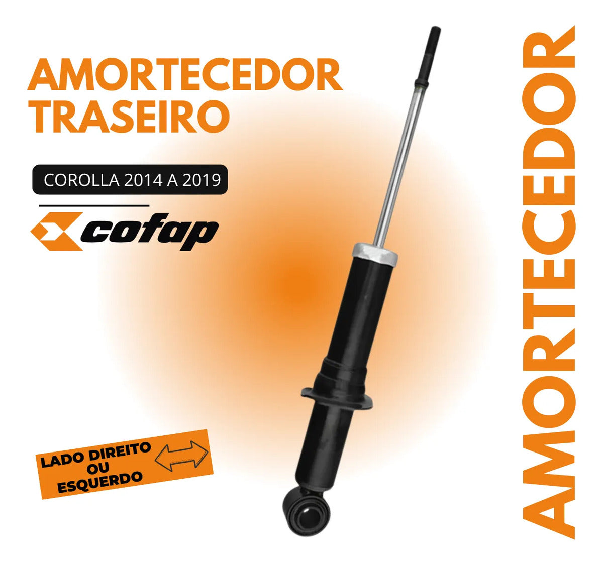 Amortecedor Traseiro  Corolla 2017 2018 Original Cofap