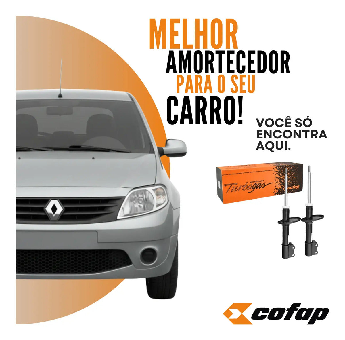 Par Amortecedor Dianteiro Original Cofap Logan 2009 2010