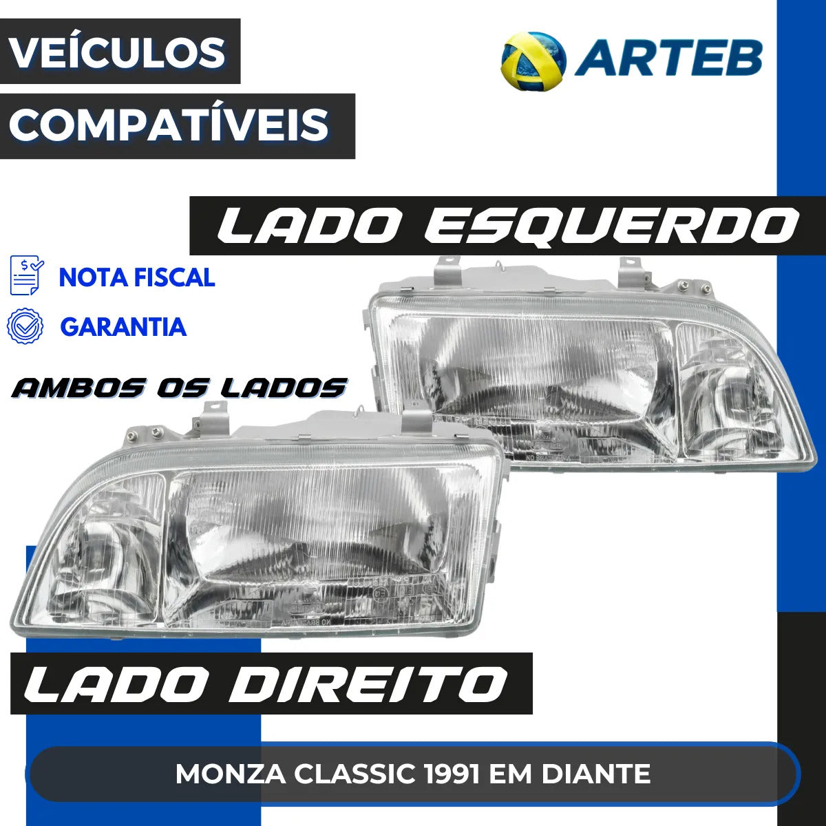 Farol Monza Classic 1991 92 93 94 95 1996 C/ Auxiliar Arteb