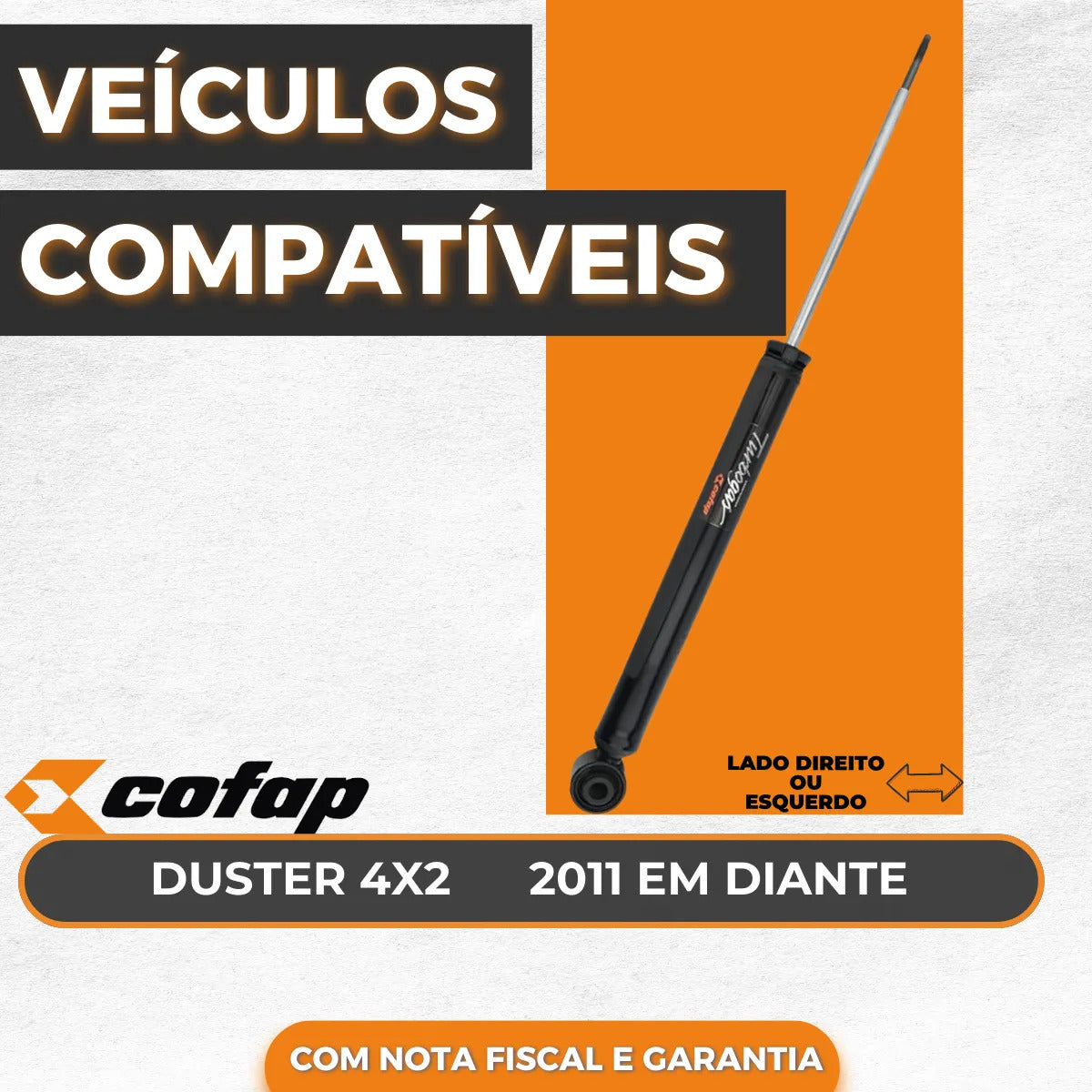 Amortecedor Traseiro Renault Duster 2016 Original Cofap