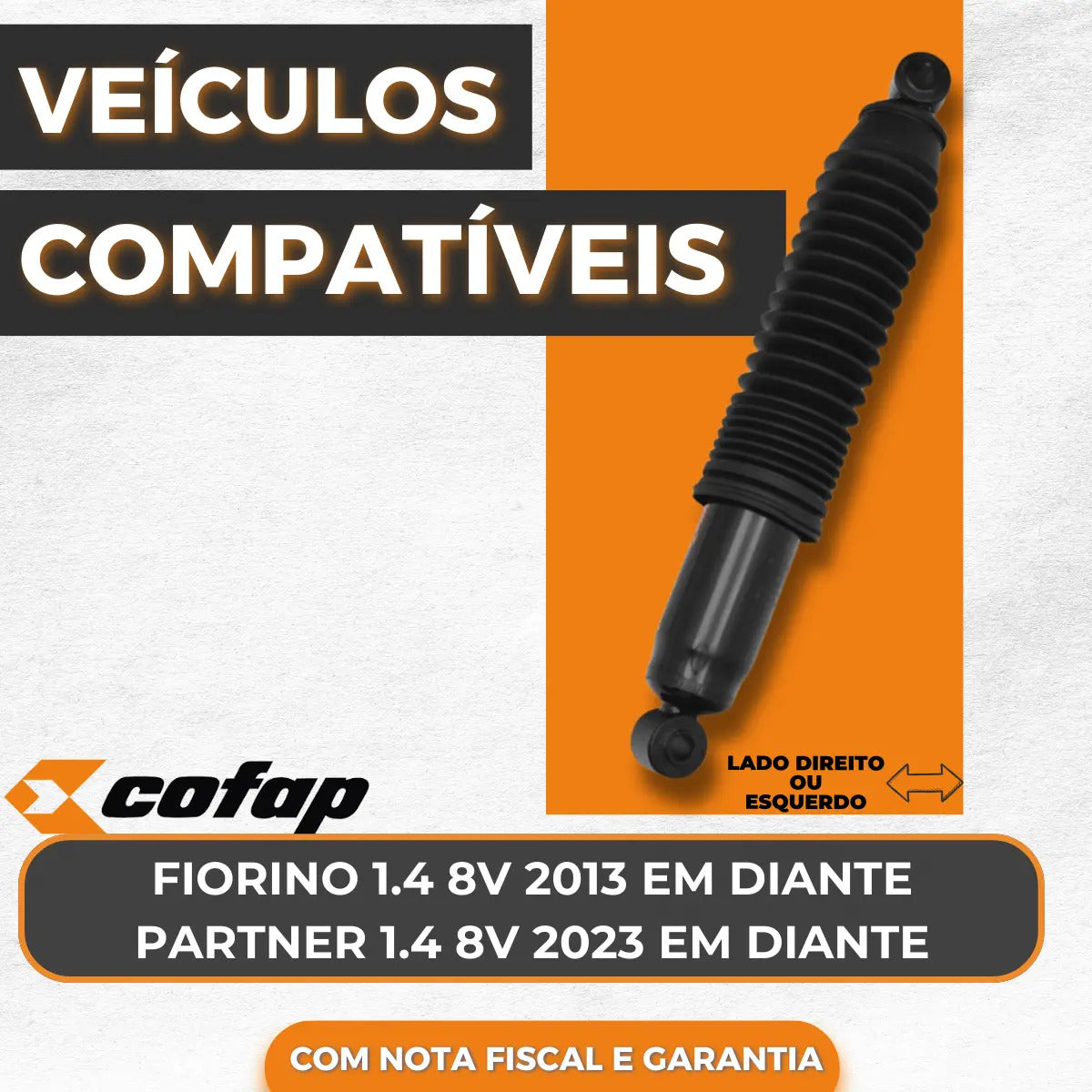 Amortecedor Traseiro Cofap Fiat Fiorino 1.4 2013 Em Diante
