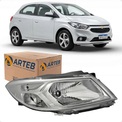 Farol Cromado Prisma Onix 2013 2014 2015 2016 217 2018 Arteb