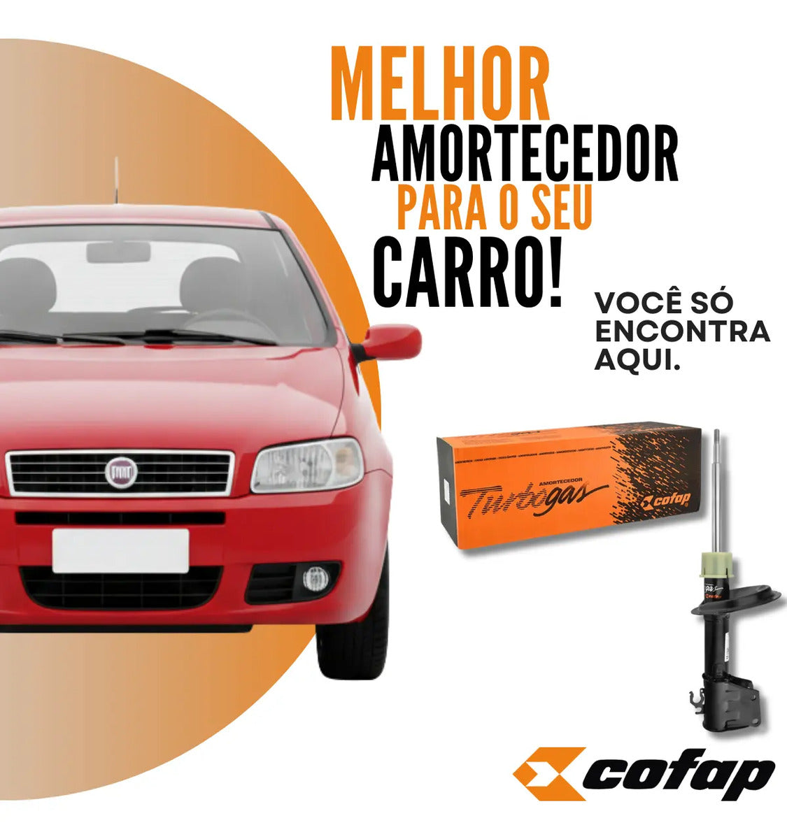 Amortecedor Dianteiro Palio Ate 2008 Cofap